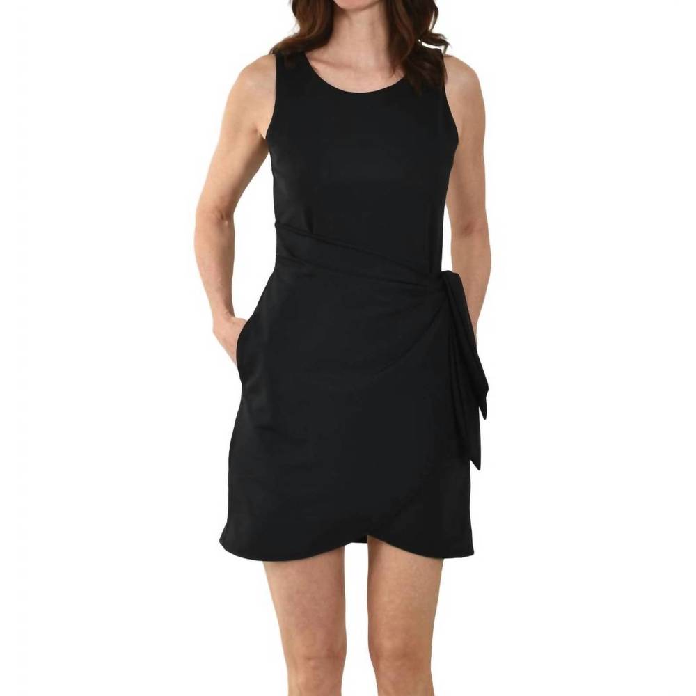 NEW SOUTHWIND cabo wrap dress in black